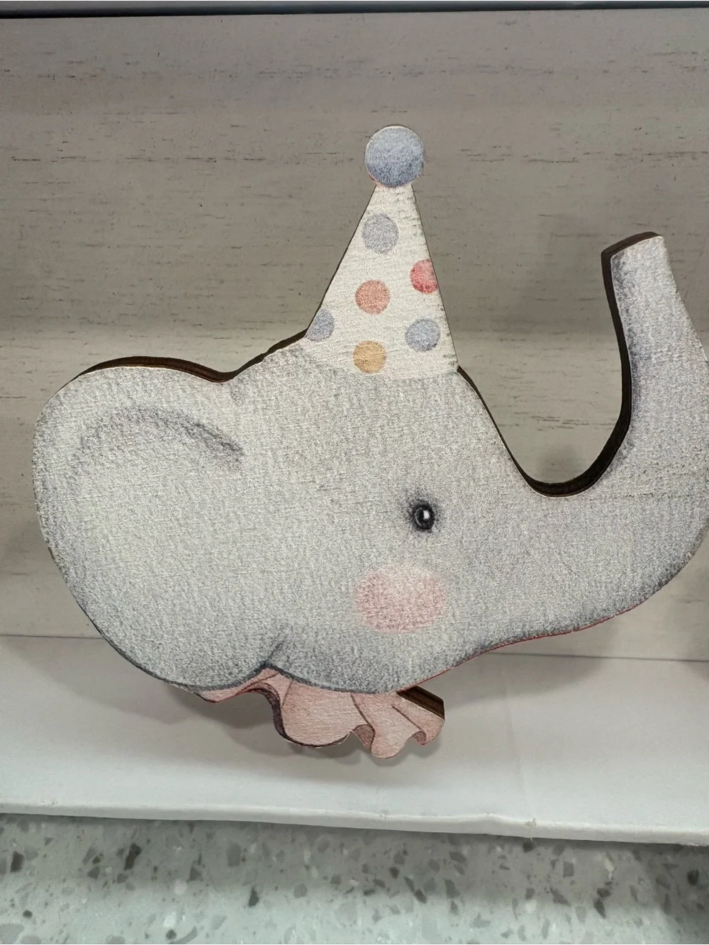 NEW Nursery Animal Wall Hook Rail in White Wash and Adorable Animal Friends